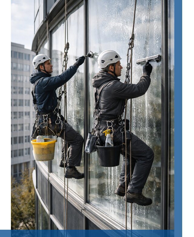 Мойка панорамных окон в Георгиевске от 361 р. заказать у ВЫСОТНИК-Грг