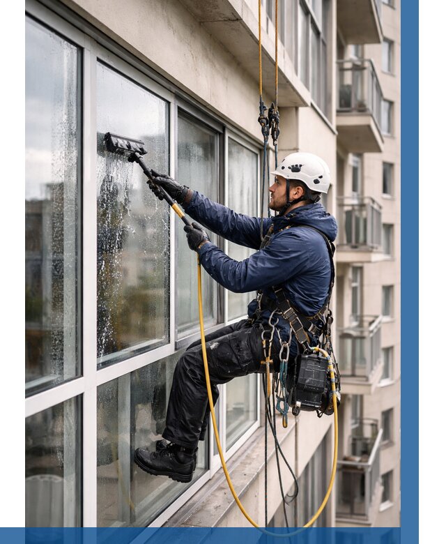 Мойка балконного остекления в Георгиевске от 3607 р. | ВЫСОТНИК-Грг