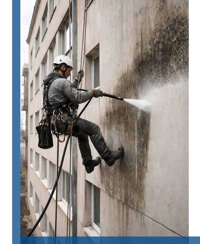 Профессиональная очистка фасадов от плесени в Георгиевске