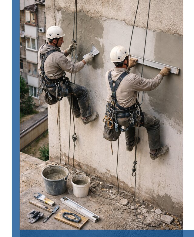 Комплексный ремонт штукатурного фасада с гарантией в Георгиевске