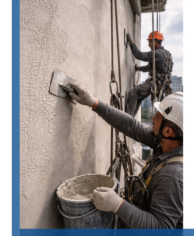 Декоративная штукатурка фасада с утеплением и защитой в Георгиевске