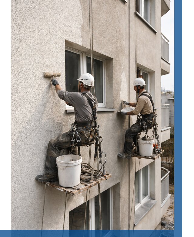 Нанесение короеда на фасад в Георгиевске от 464 р. | ВЫСОТНИК-Грг