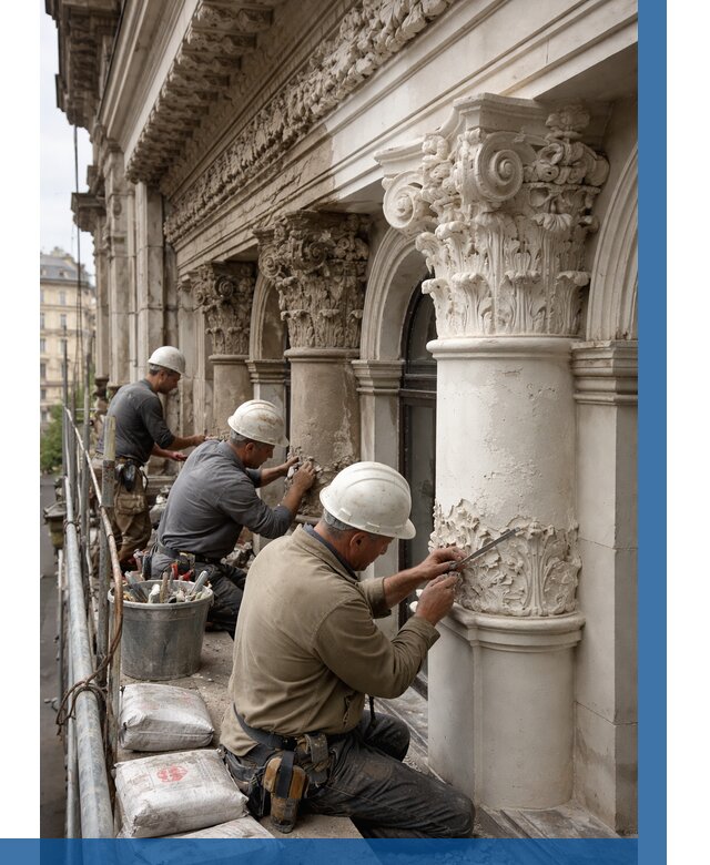 Реставрация фасадной лепнины в Георгиевске от 2577 р. | ВЫСОТНИК-Грг