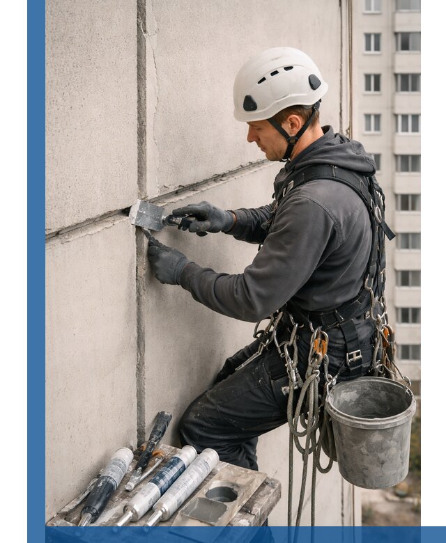 Ремонт межпанельных швов в Георгиевске герметизация и восстановление