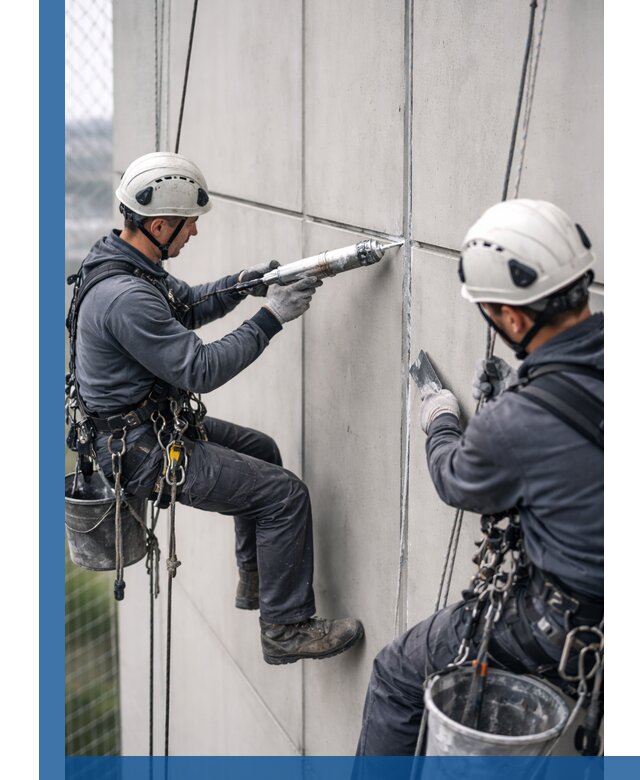 Первичная герметизация швов фасадов и кровель в Георгиевске