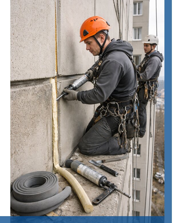 Теплый шов межпанельные швы в Георгиевске от 721 р. | ВЫСОТНИК-Грг