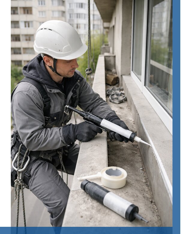 Герметизация швов лоджии в Георгиевске от 4638 р. | ВЫСОТНИК-Грг