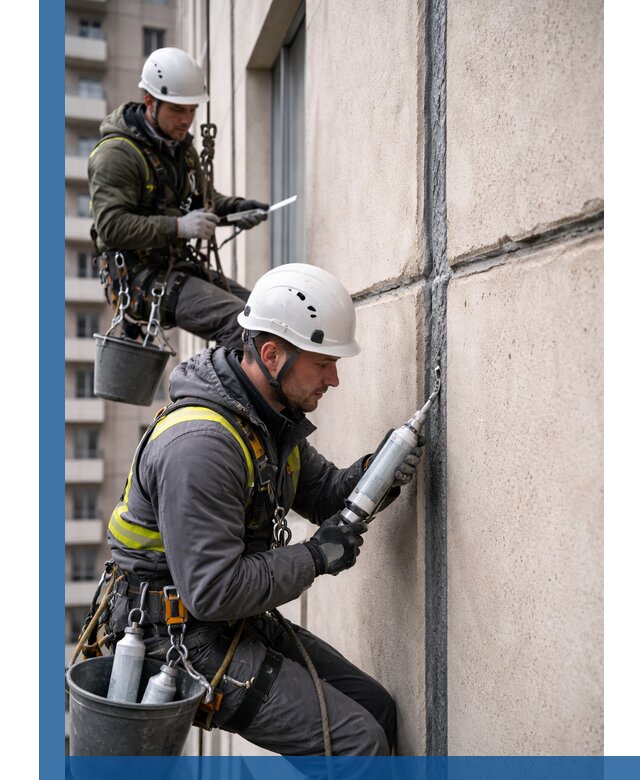 Герметизация деформационных швов фасада в Георгиевске качественно