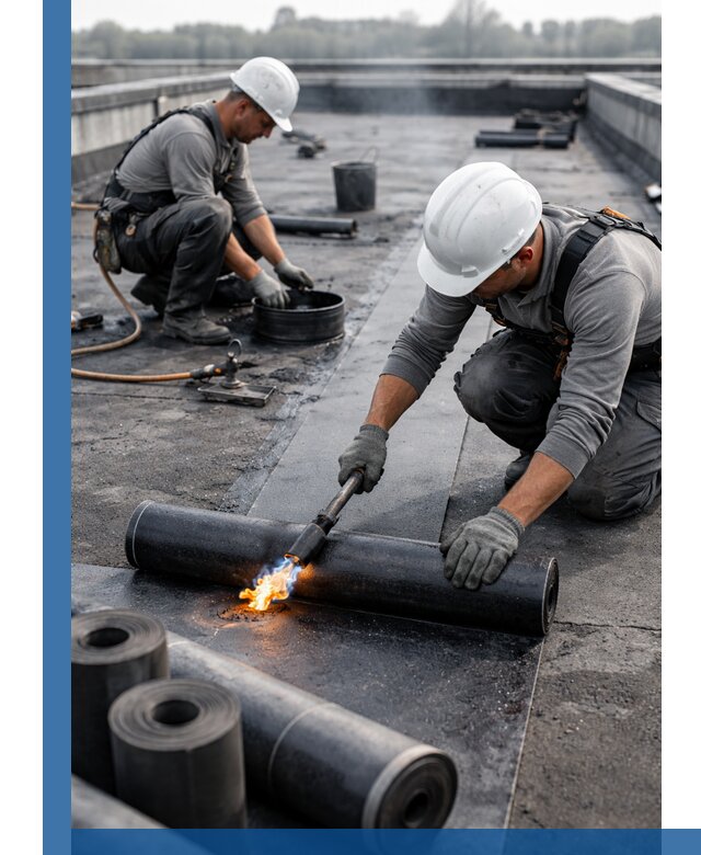 Ремонт рулонной кровли в Георгиевске герметизация и восстановление