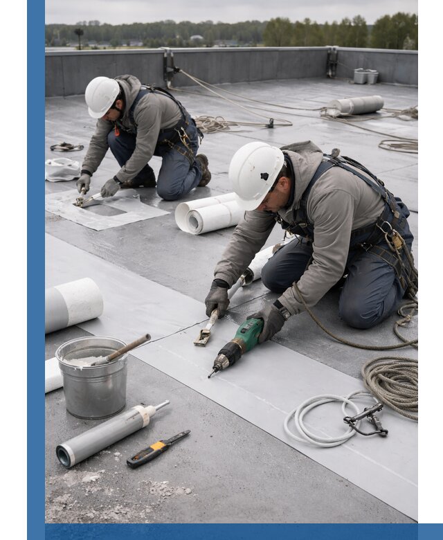 Ремонт мембранной кровли в Георгиевске качественно и с гарантией