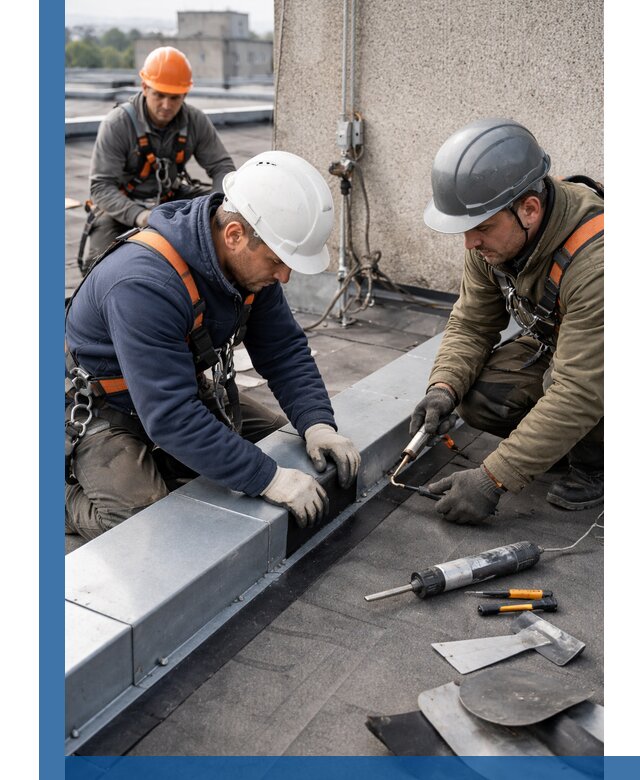 Ремонт кровельных примыканий в Георгиевске профессионально