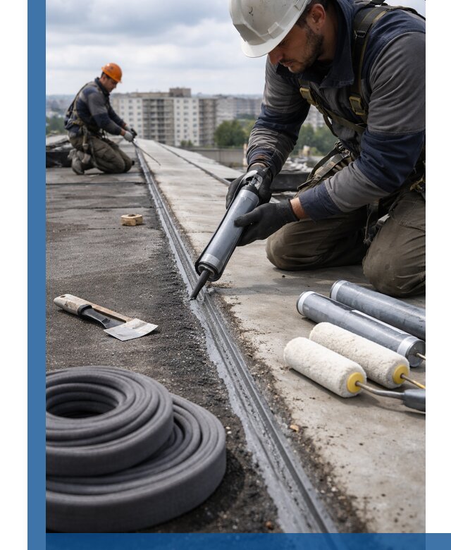 Герметизация швов кровли в Георгиевске с гарантией герметичности