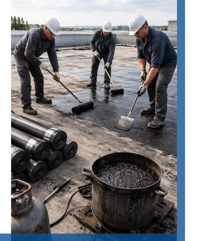 Гидроизоляция кровли мастикой в Георгиевске от 618 р. | ВЫСОТНИК-Грг