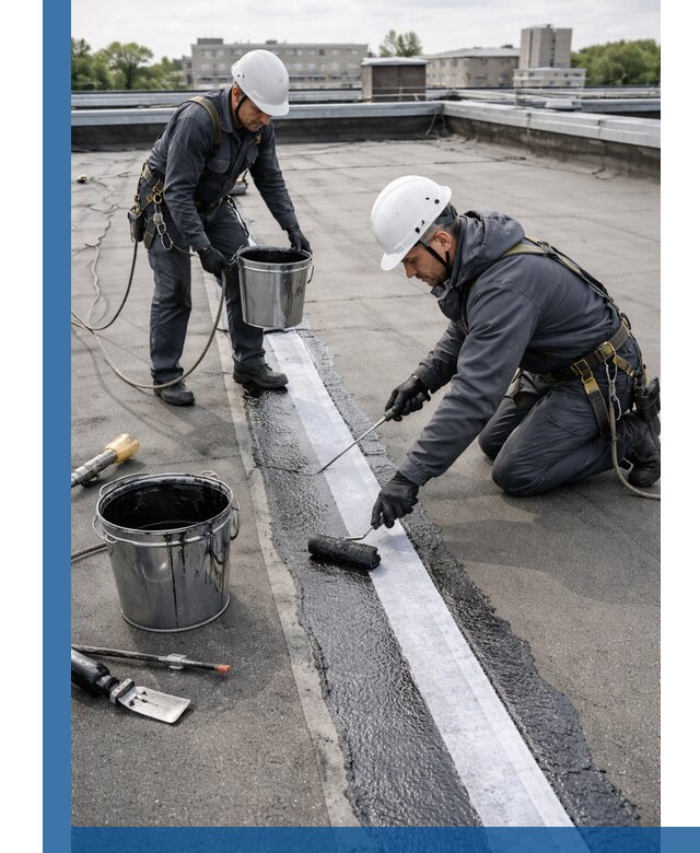 Гидроизоляция кровли мастикой в Георгиевске надежная защита