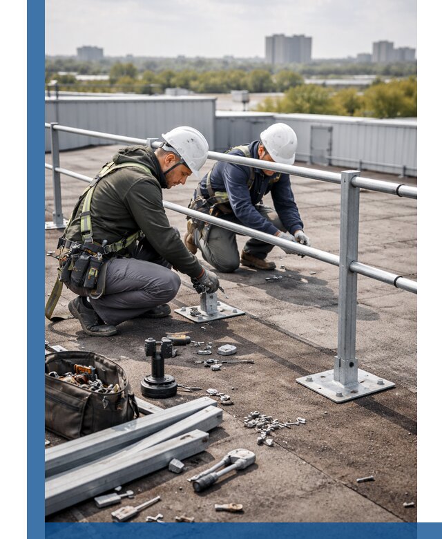 Монтаж кровельного ограждения в Георгиевске под ключ с гарантией