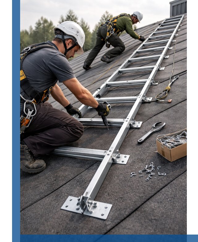 Профессиональный монтаж кровельной лестницы в Георгиевске под ключ