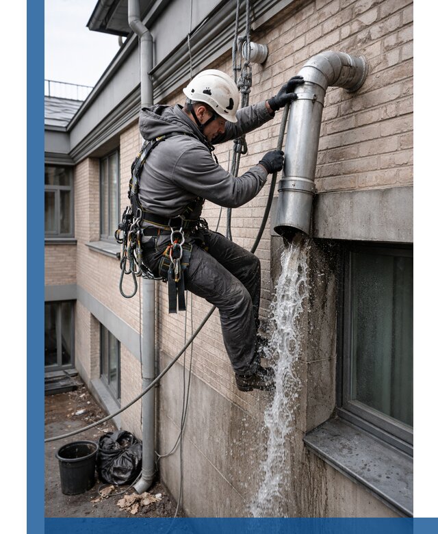 Профессиональная прочистка водосточных труб в Георгиевске с гарантией