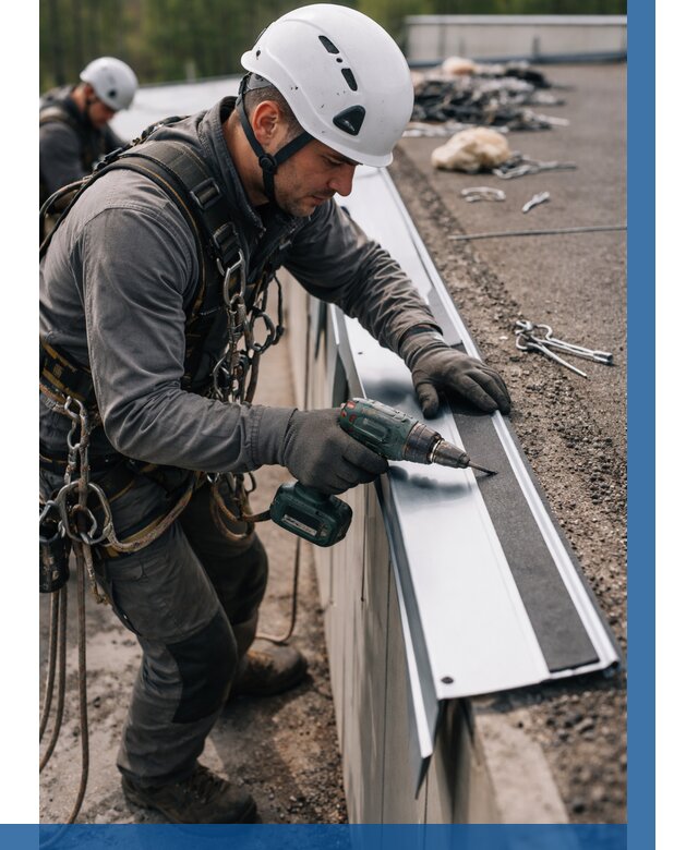 Монтаж капельника на кровле в Георгиевске от 309 р. | ВЫСОТНИК-Грг