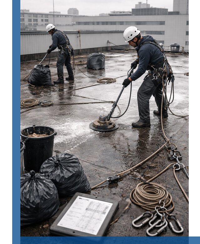 Плановая очистка кровли по графику в Георгиевске для безопасности