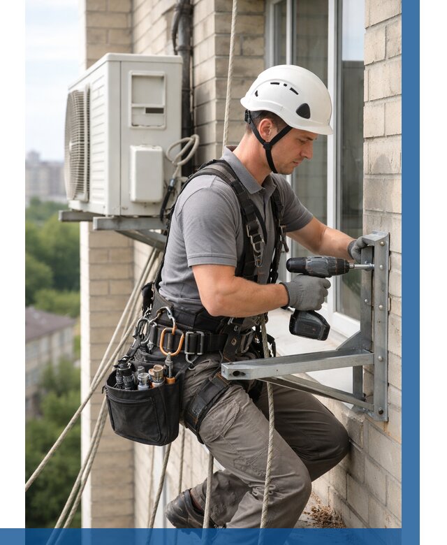 Установка кронштейнов кондиционера в Георгиевске от 3607 р. | ВЫСОТНИК-Грг