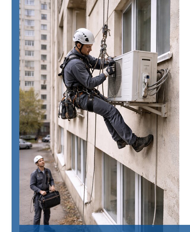 Демонтаж внешнего блока кондиционера в Георгиевске профессионально