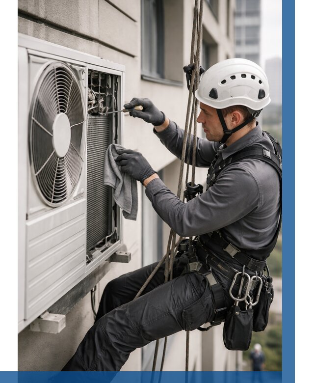 Обслуживание внешнего блока кондиционера в Георгиевске от 2783 р.ВЫСОТНИК-Грг