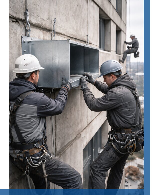 Монтаж вентиляционных коробов в Георгиевске от 3092 р. | ВЫСОТНИК-Грг