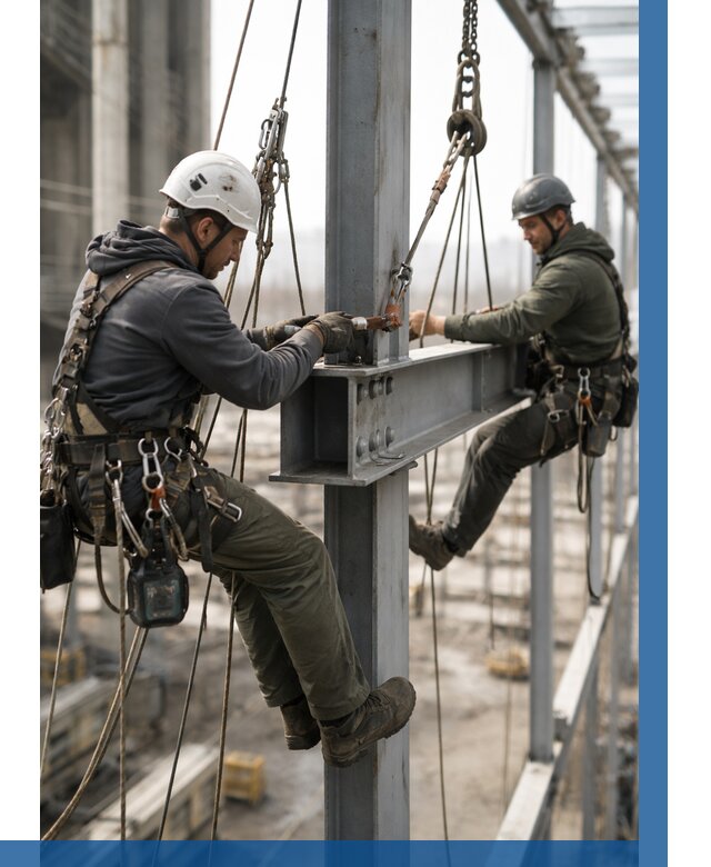 Монтаж металлоконструкций на высоте в Георгиевске от 3607 р. | ВЫСОТНИК-Грг
