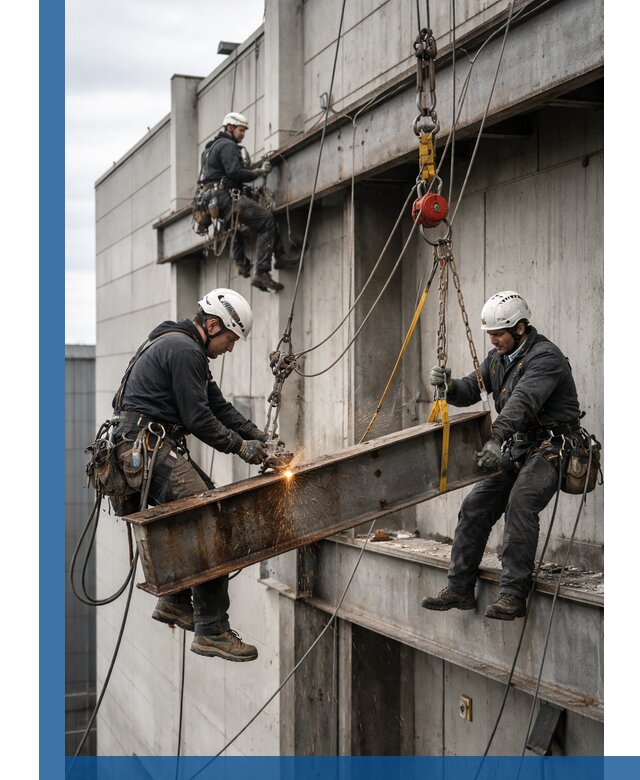 Демонтаж металлоконструкций на высоте в Георгиевске под ключ