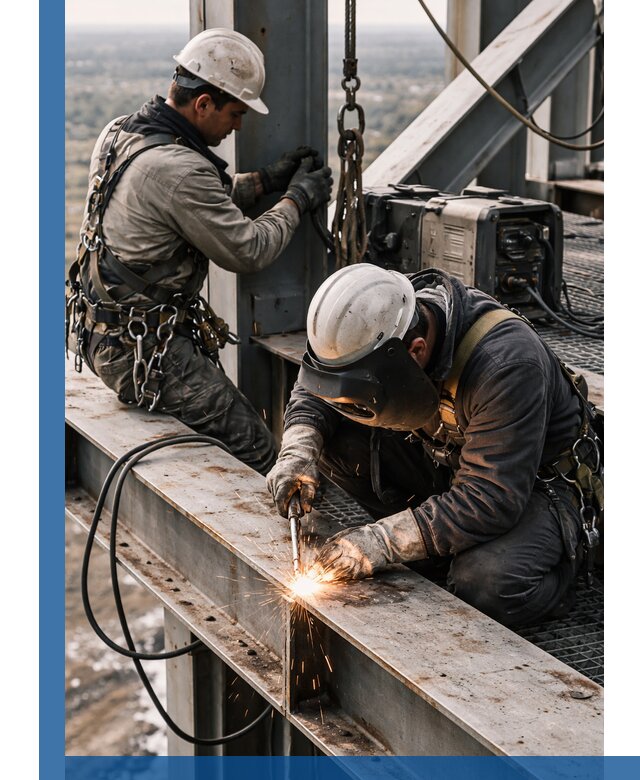 Высотные сварочные работы в Георгиевске для промышленных объектов