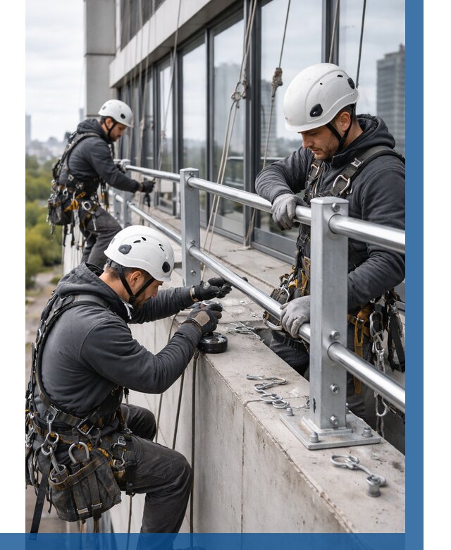 Монтаж ограждений на высоте в Георгиевске, от 1237 р. | ВЫСОТНИК-Грг