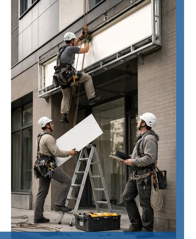 Монтаж светового короба в Георгиевске от 6700 р. | ВЫСОТНИК-Грг