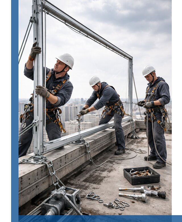 Монтаж крышных рекламных конструкций под ключ в Георгиевске