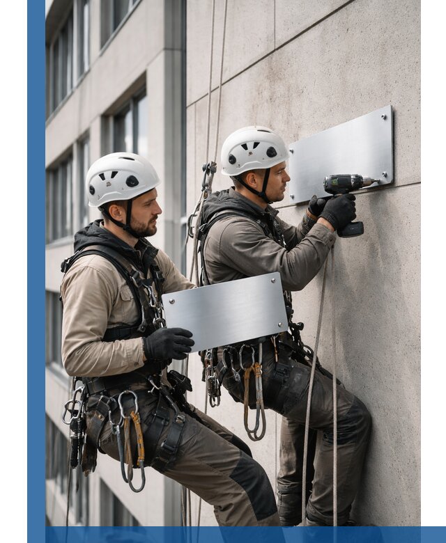 Монтаж табличек и указателей в Георгиевске для зданий и сооружений