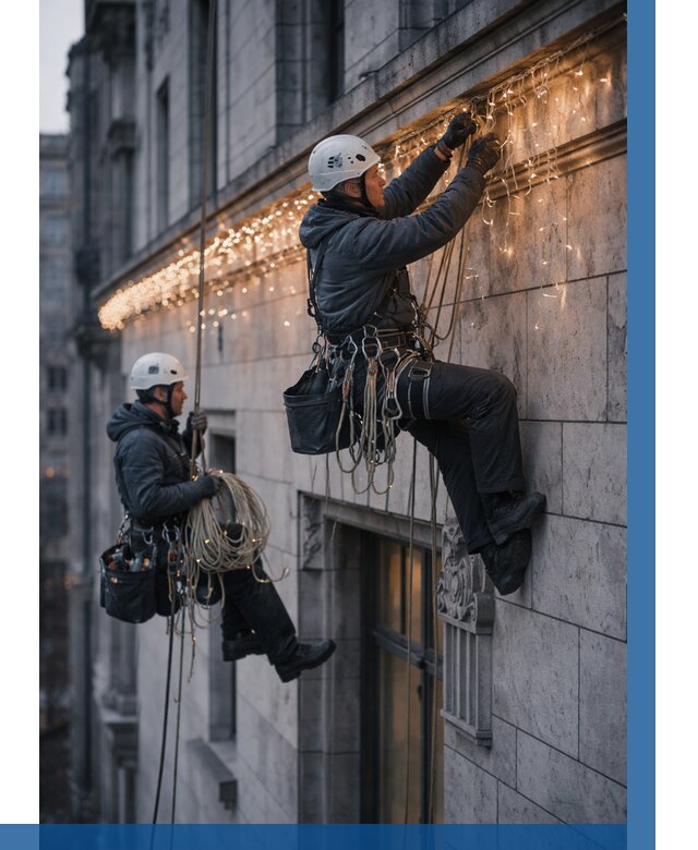 Монтаж новогодней иллюминации в Георгиевске от 8761 р. | ВЫСОТНИК-Грг