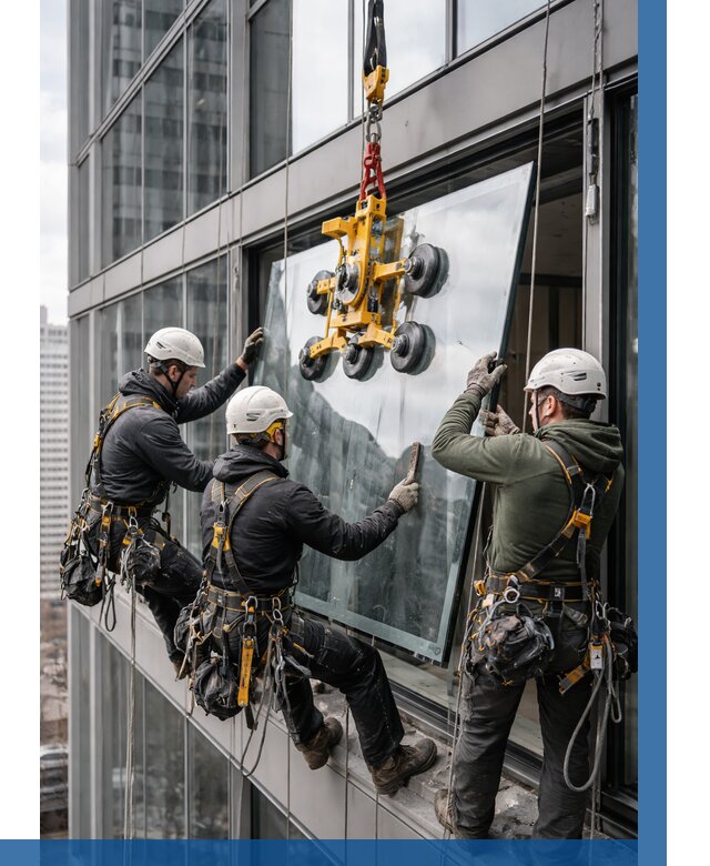 Фасадное остекление зданий под ключ в Георгиевске от 10307 р. | ВЫСОТНИК-Грг