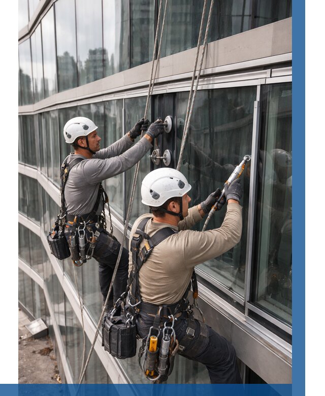 Радиусное остекление фасада в Георгиевске от 12368 р. | ВЫСОТНИК-Грг