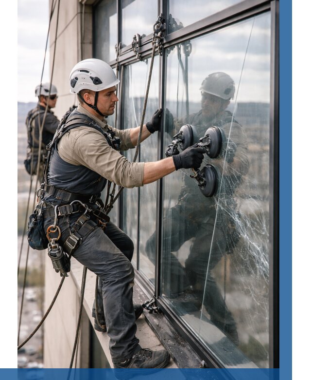 Замена стекла в витраже в Георгиевске под ключ от 8761 р. | ВЫСОТНИК-Грг