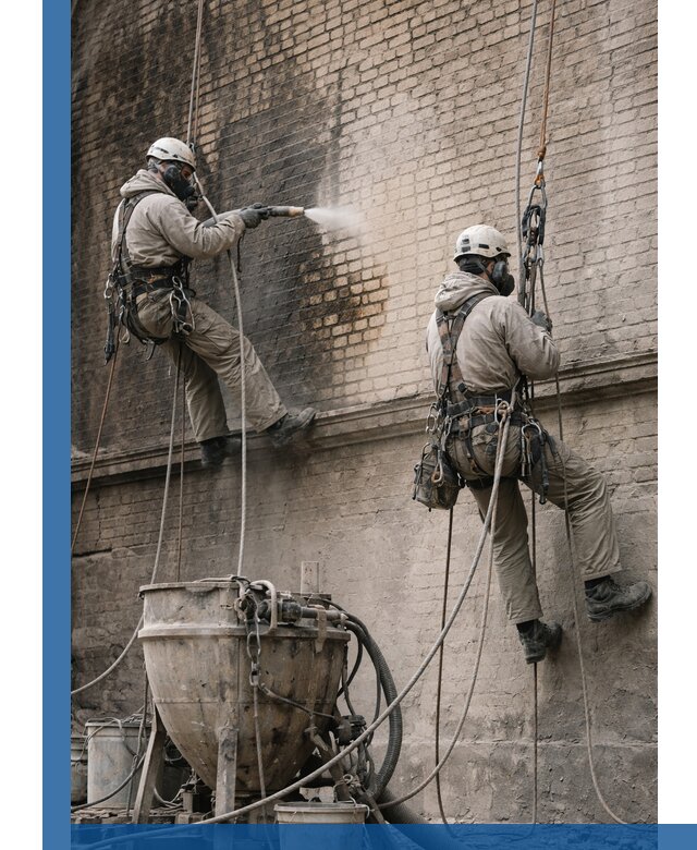 Пескоструйная очистка фасадов в Георгиевске профессионально