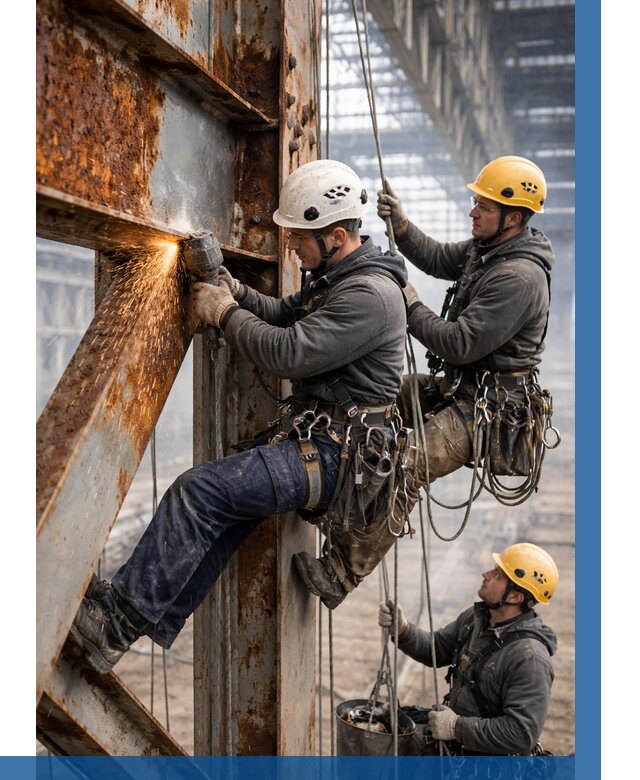 Зачистка металла от ржавчины в Георгиевске от 361 р. | ВЫСОТНИК-Грг