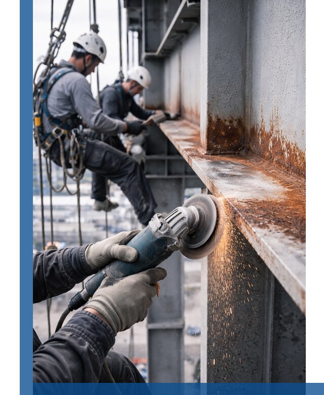 Зачистка металла от ржавчины и подготовка поверхностей в Георгиевске