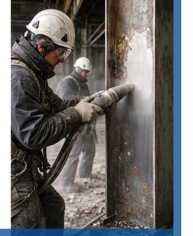 Удаление старой краски с металла в Георгиевске от 464 р. | ВЫСОТНИК-Грг