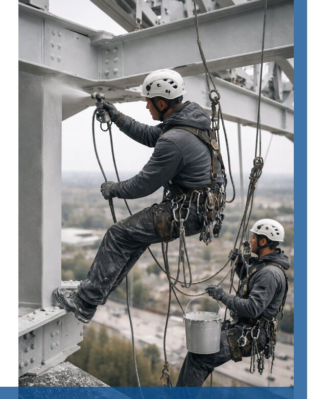 Покраска металлоконструкций на высоте в Георгиевске 361 р |ВЫСОТНИК-Грг