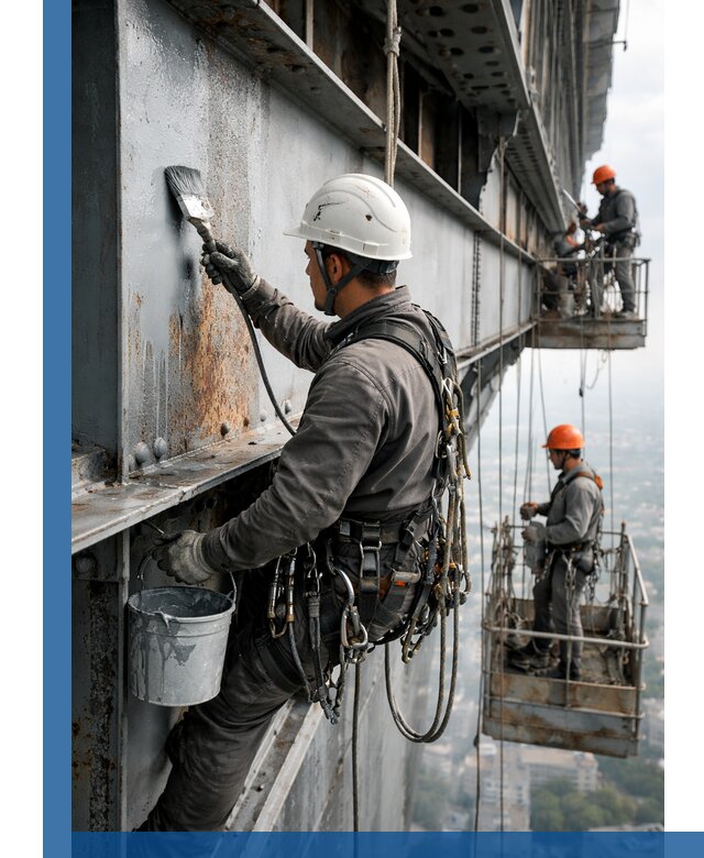 Покраска металлоконструкций на высоте в Георгиевске профессионально