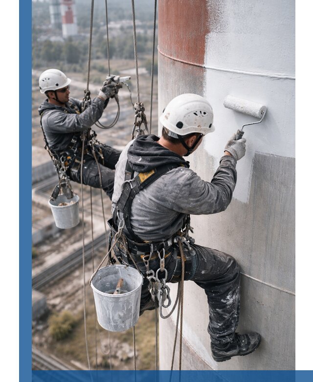 Покраска дымовых труб в Георгиевске: антикоррозийная защита и восстановление