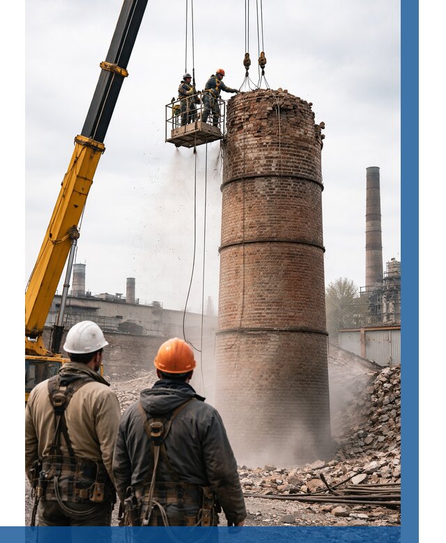 Демонтаж дымовой трубы в Георгиевске от 92763 р. | ВЫСОТНИК-Грг, смета