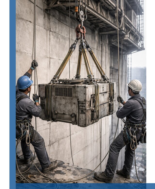 Такелажные работы на высоте, подъем и монтаж грузов в Георгиевске