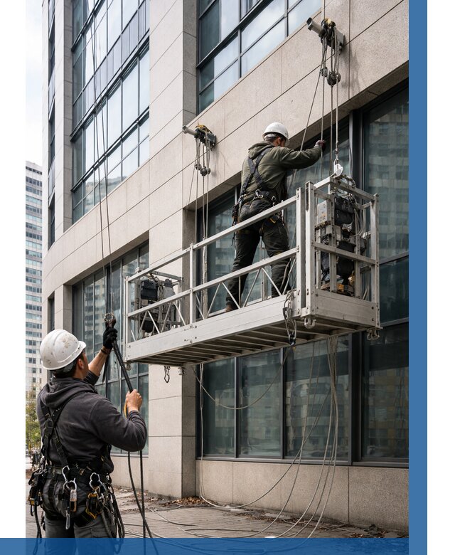 Монтаж и подъем фасадной люльки в Георгиевске от 12368 р. | ВЫСОТНИК-Грг