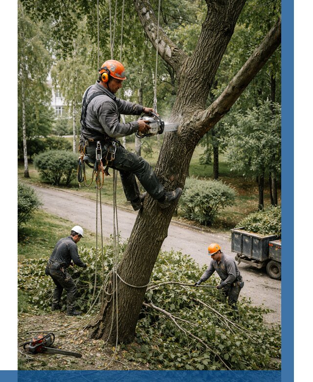 Кронирование деревьев в Георгиевске от 6700 р. | ВЫСОТНИК-Грг