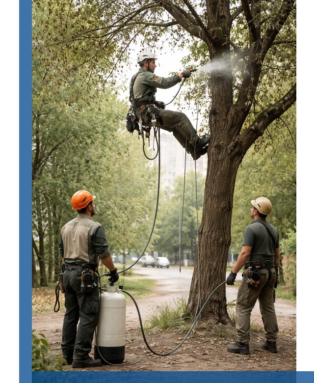 Обработка деревьев от вредителей в Георгиевске профессиональная защита